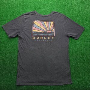 Hurley Tshirt Mens XL‎ Black Sunbox Crewneck Everyday Washed Summer Beach Casual